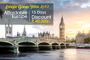 Affordable Europe Group Holiday Tour Packages from Delhi India